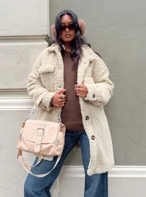 Karolina Teddy Coat Beige