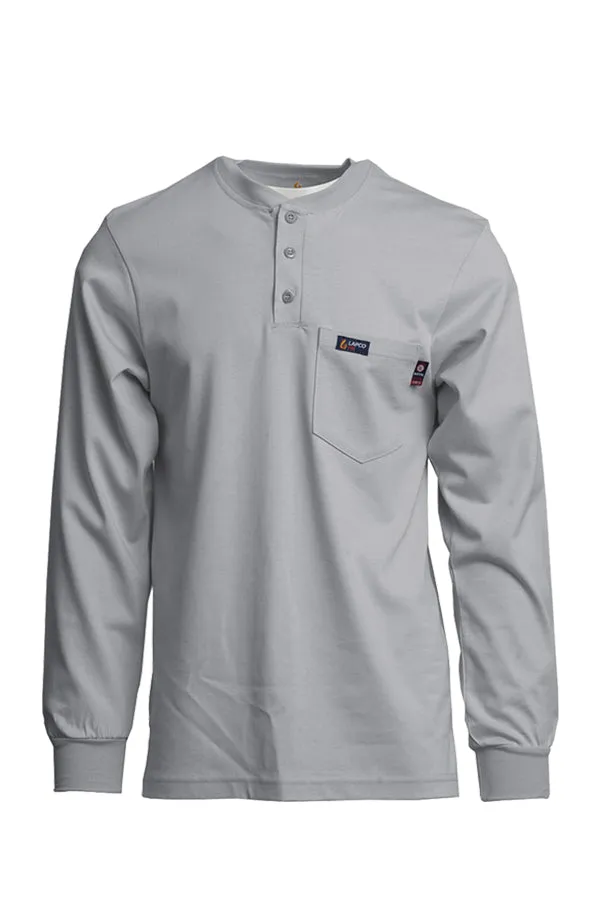 Lapco FR 7oz. Gray Henley FRT-HJE-GRY