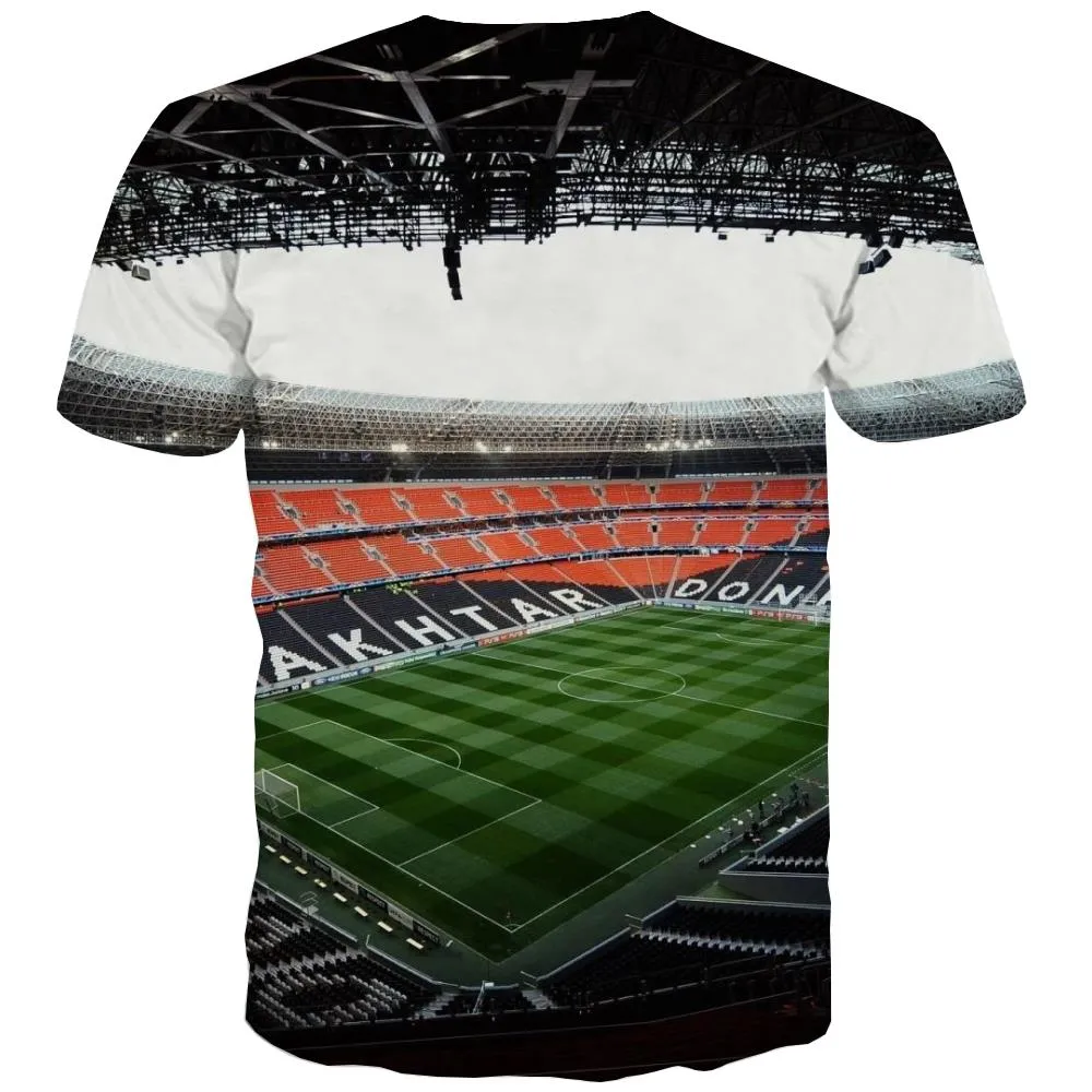 Lawn T shirts Men Football Tshirts Cool Athletics T-shirts 3d Stadium Shirt Print