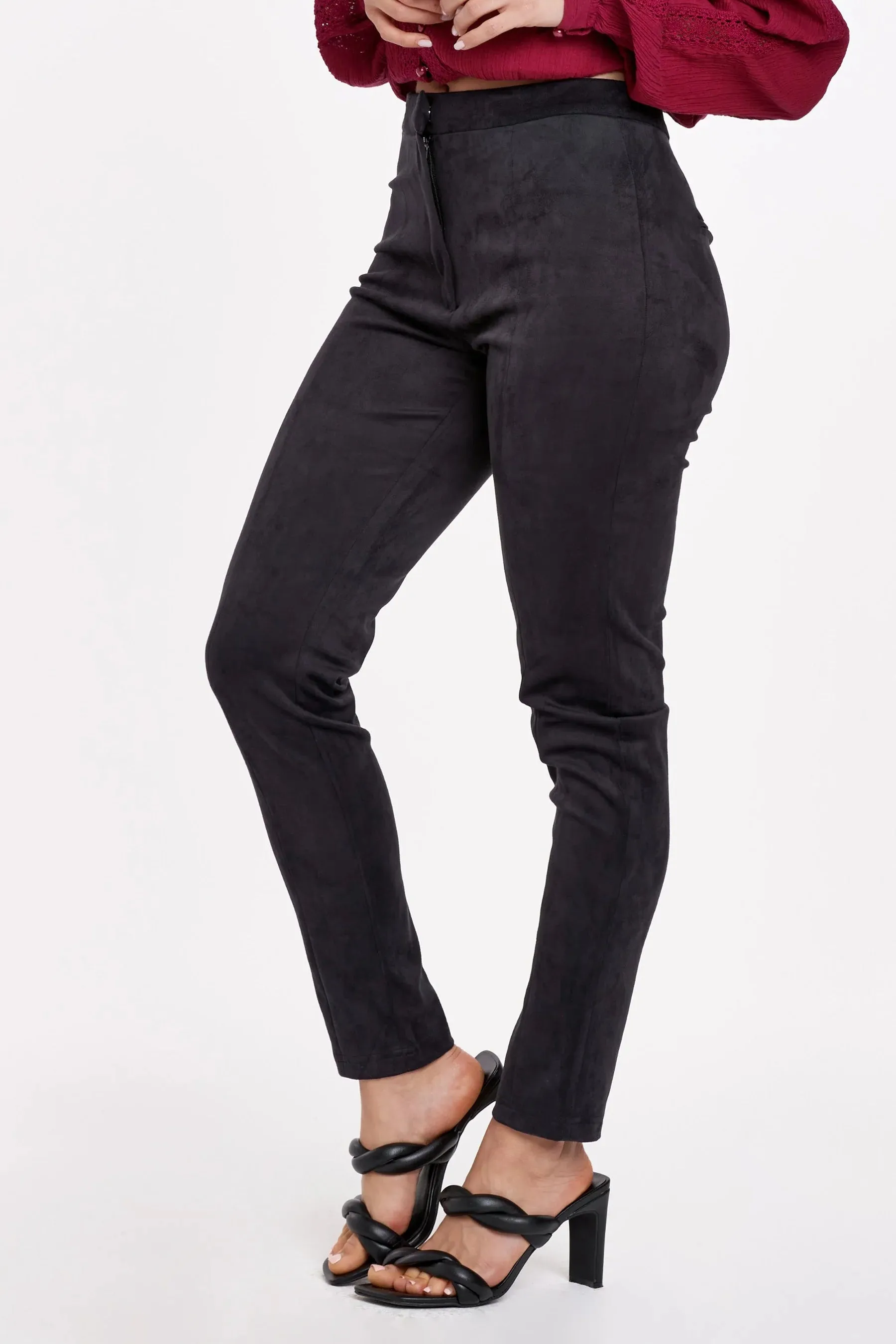 Lenon Slim Suede Pants