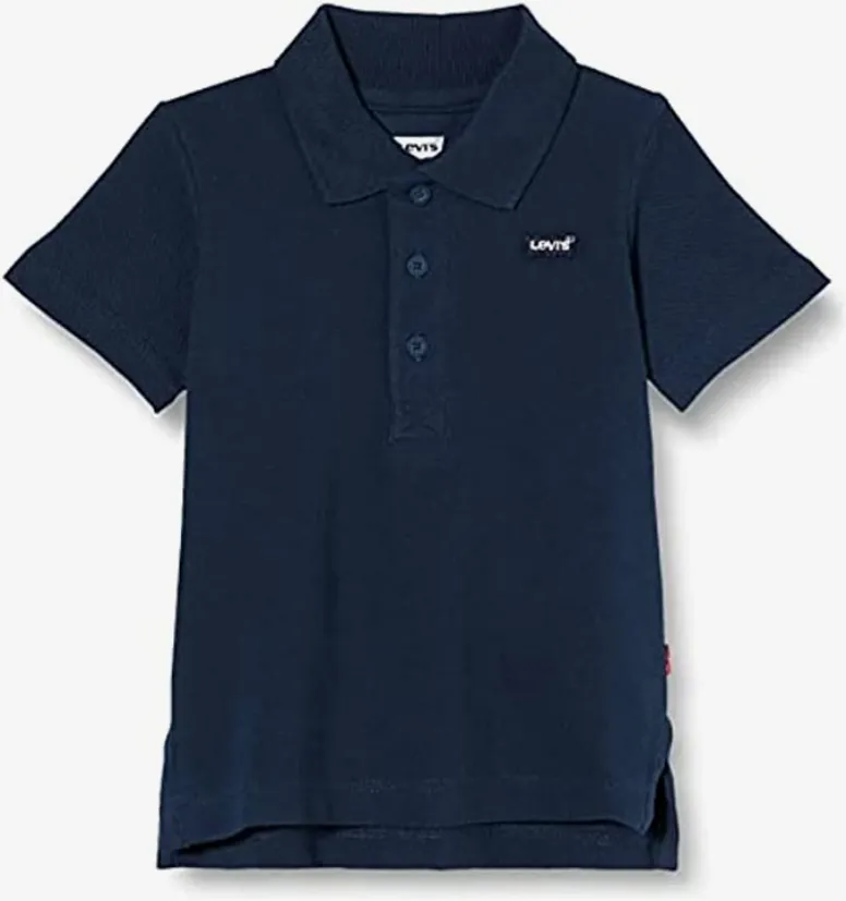 Levi's Kids Polo Piquet da ragazzo manica corta Back Neck Tape 8EA893-C8D 9EA893-C8D blu