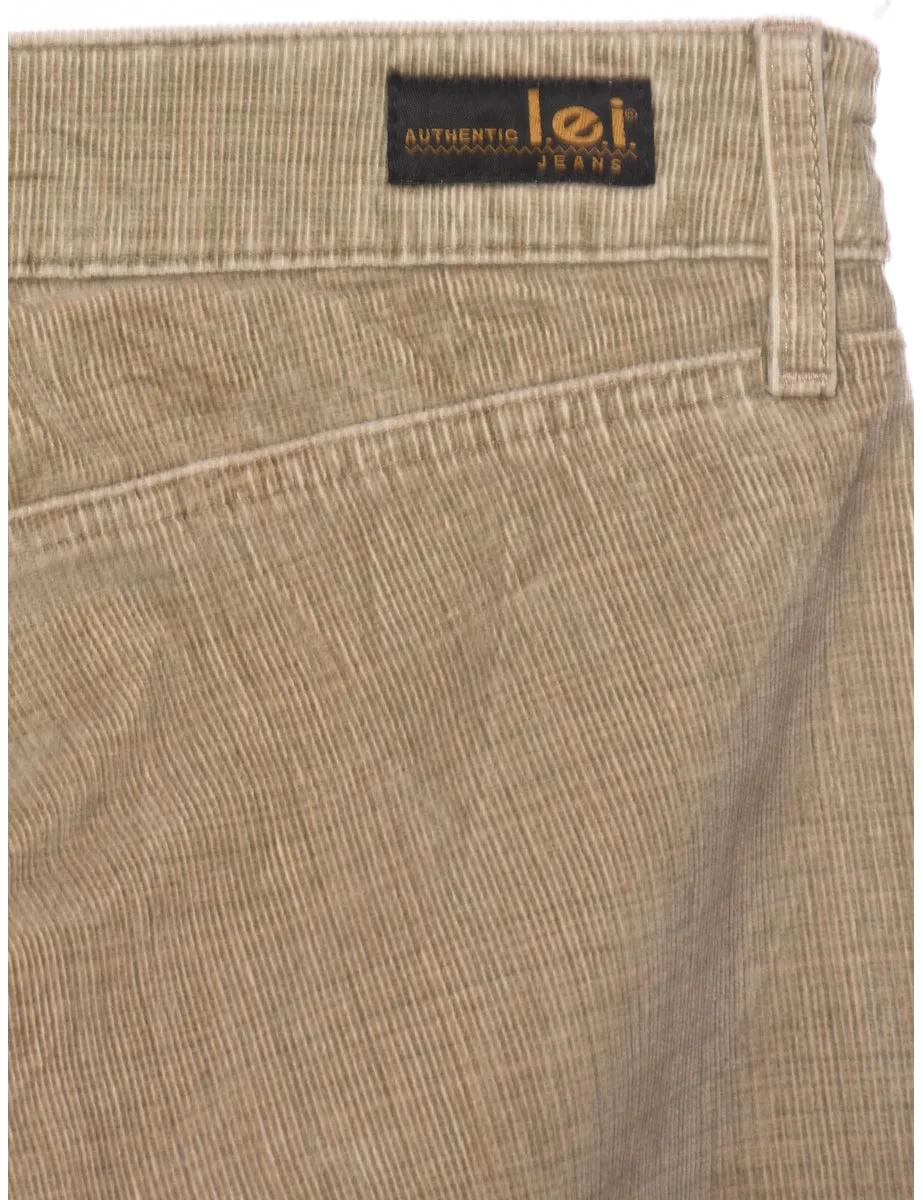 Light Brown Lei 1990s Corduroy Trousers - W30 L31