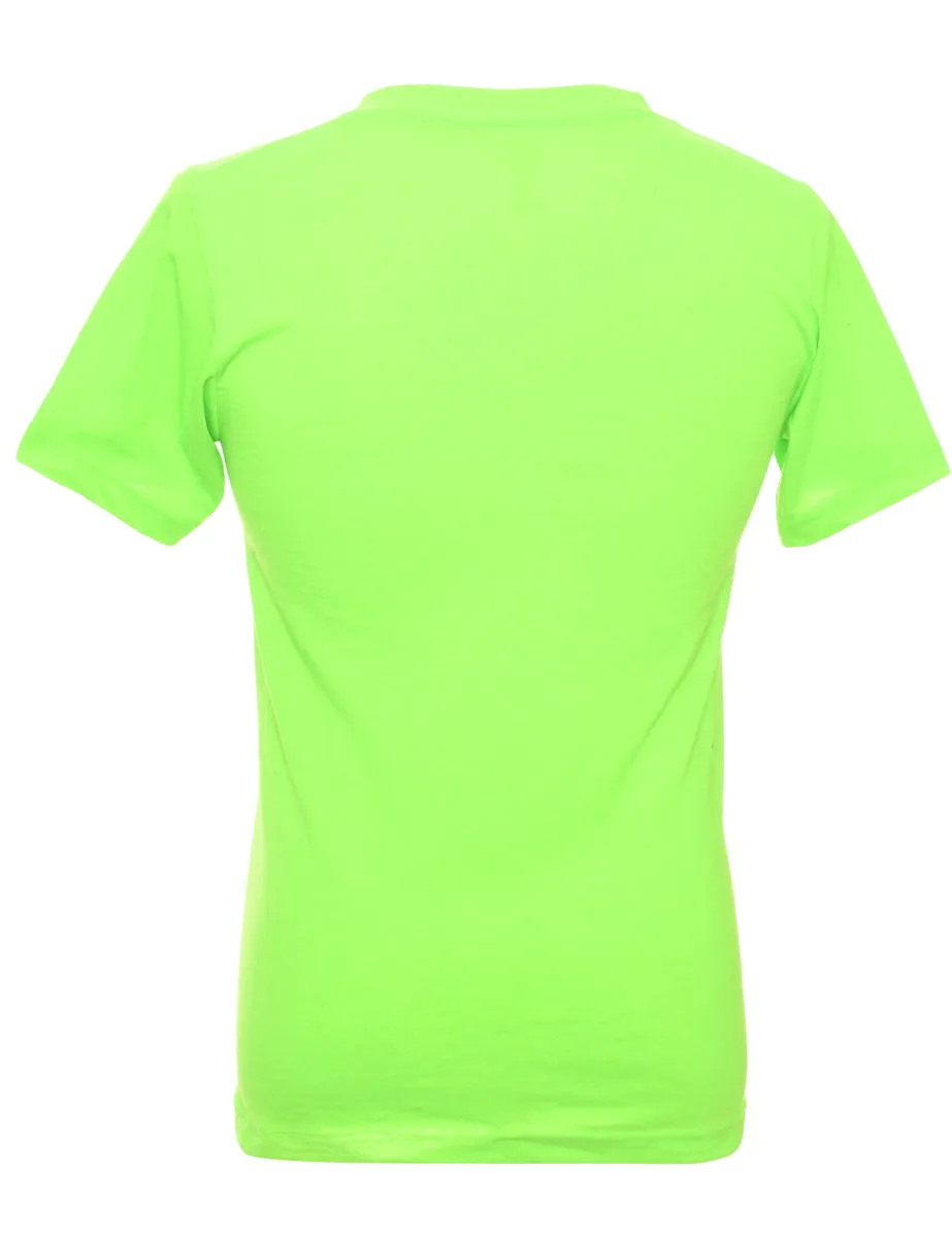 Light Green Plain T-shirt - S