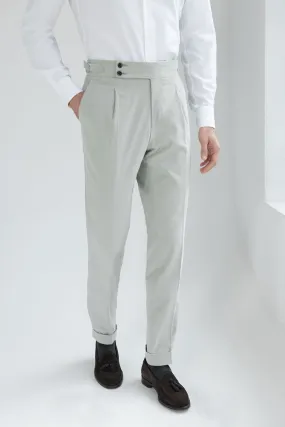 Light grey cotton trousers "Soragna Capsule Collection" - Made in Italy