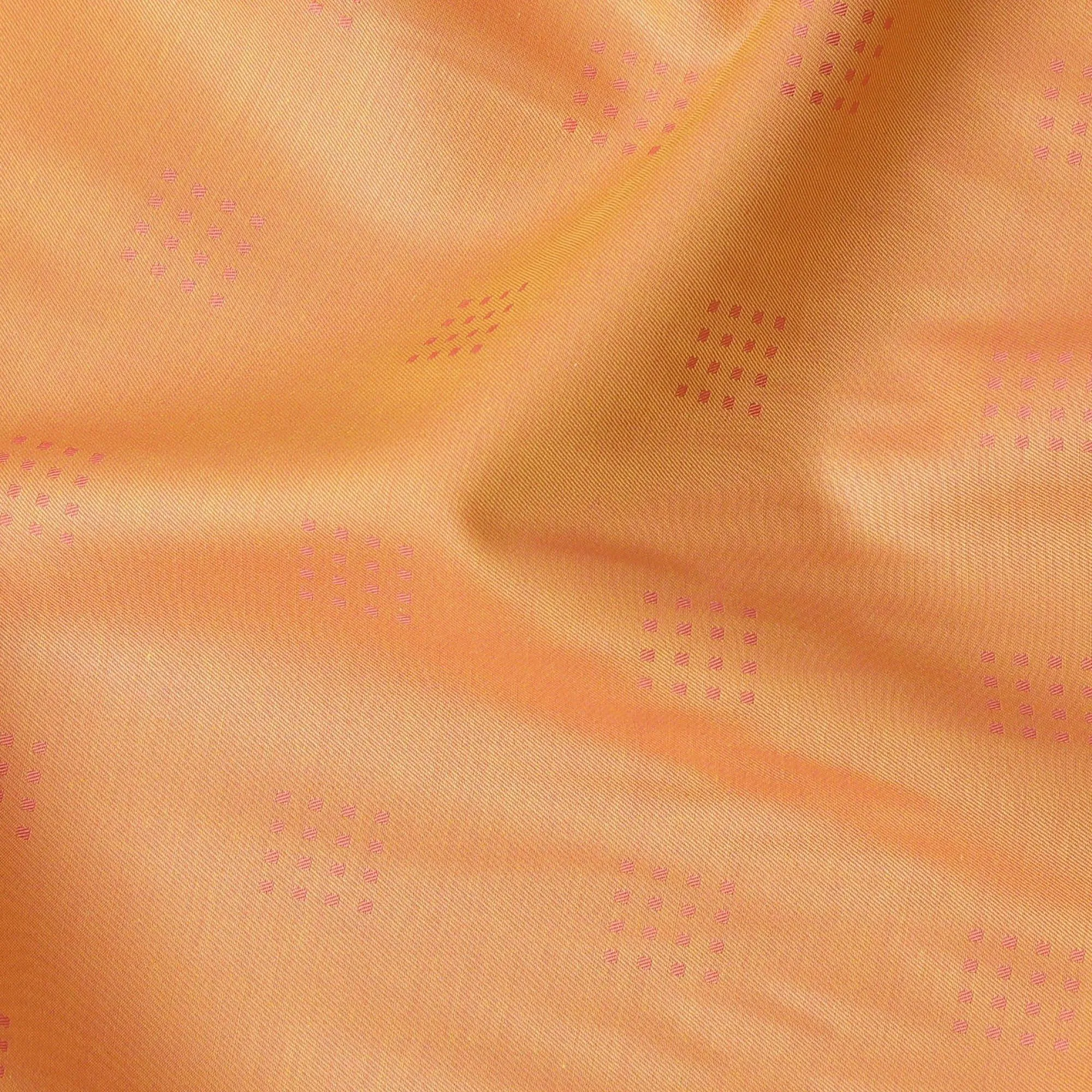 Light orange Premium 100% Giza cotton shirting fabric in self design-D16853