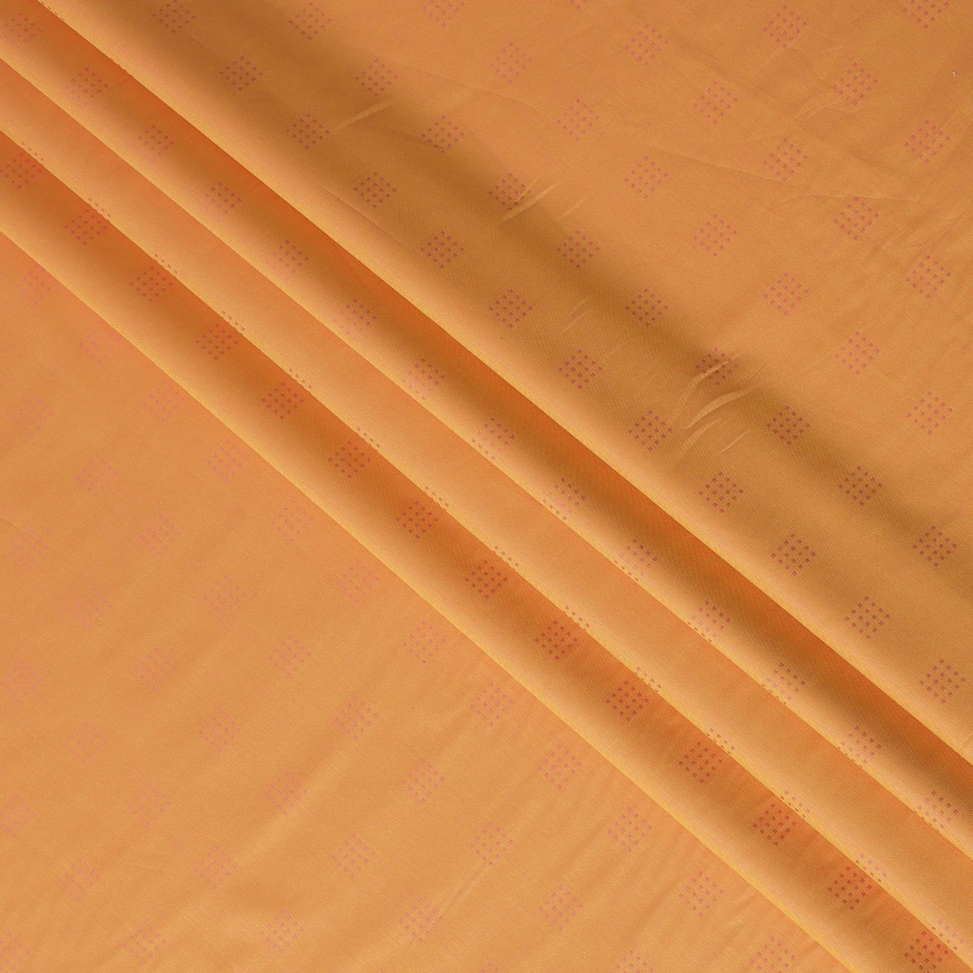 Light orange Premium 100% Giza cotton shirting fabric in self design-D16853