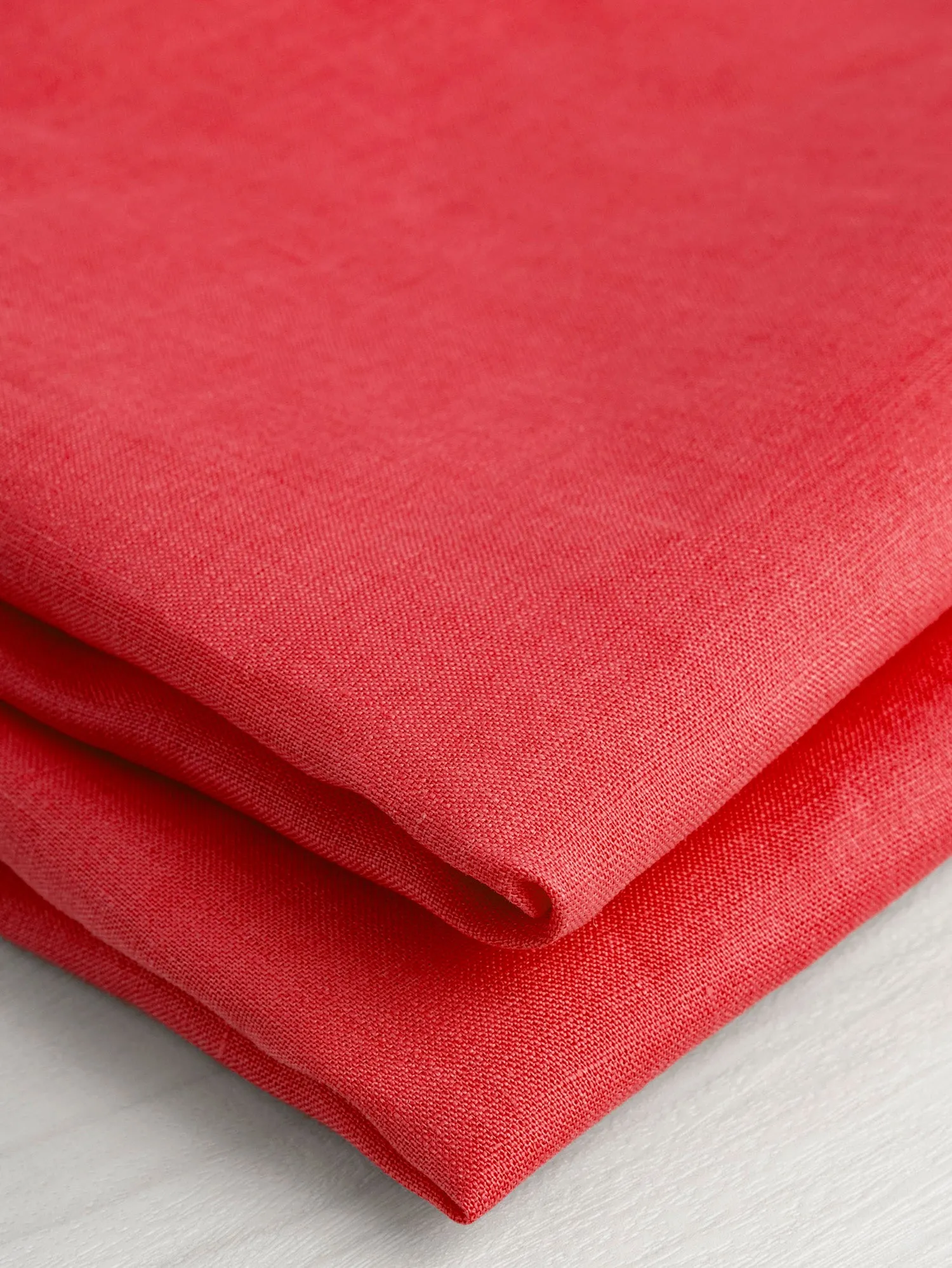 Lightweight European Linen - Red - Swatch