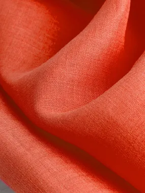 Lightweight European Linen - Spicy Orange