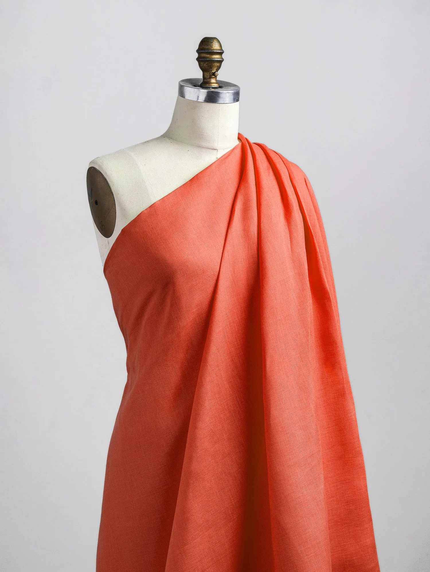 Lightweight European Linen - Spicy Orange