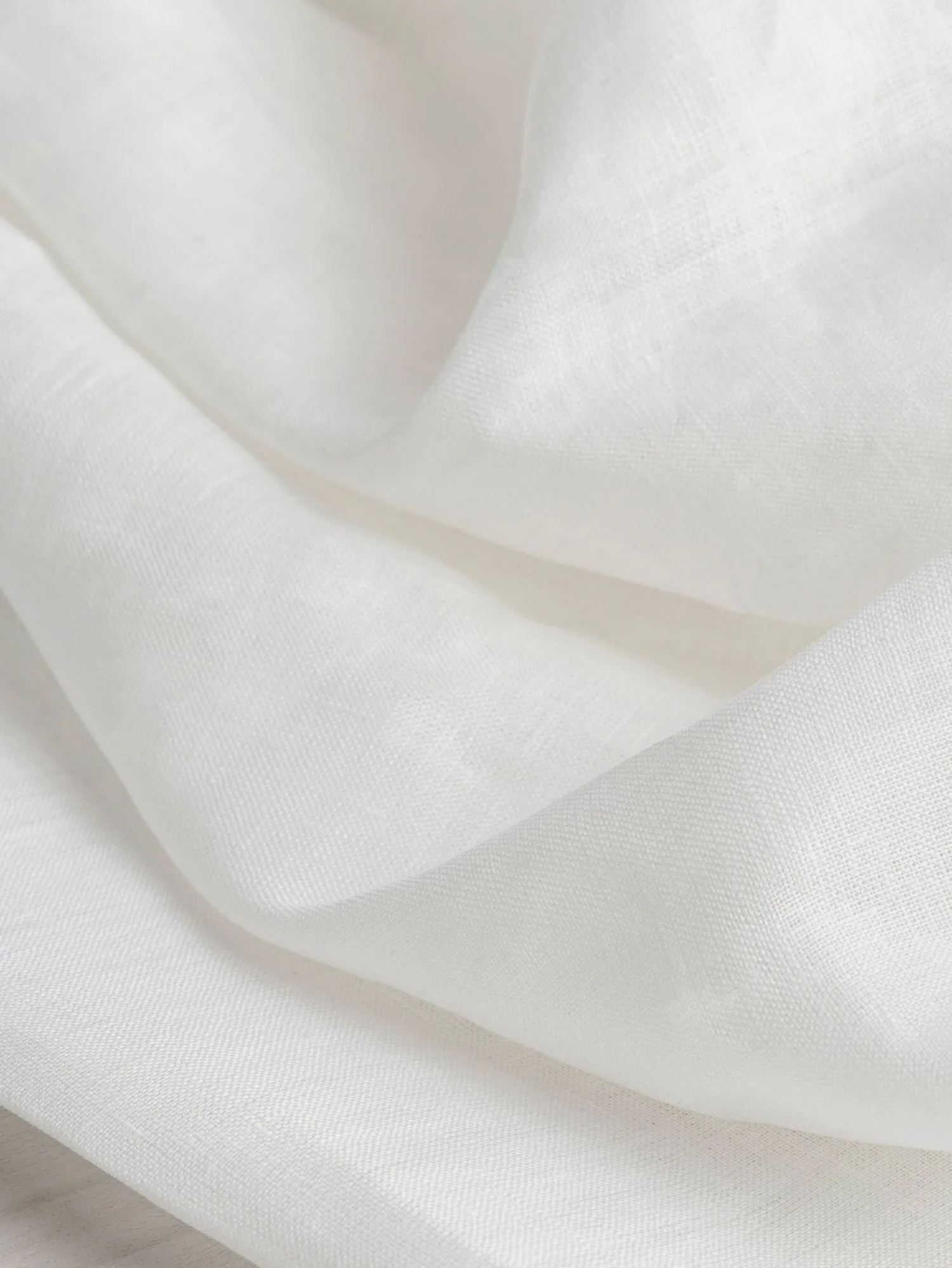 Lightweight European Linen - White - Swatch