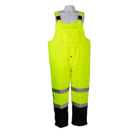 LQBBIP-CE ANSI 107-2015 Class E Waterproof Quilted Thermal Bib Rain Pants