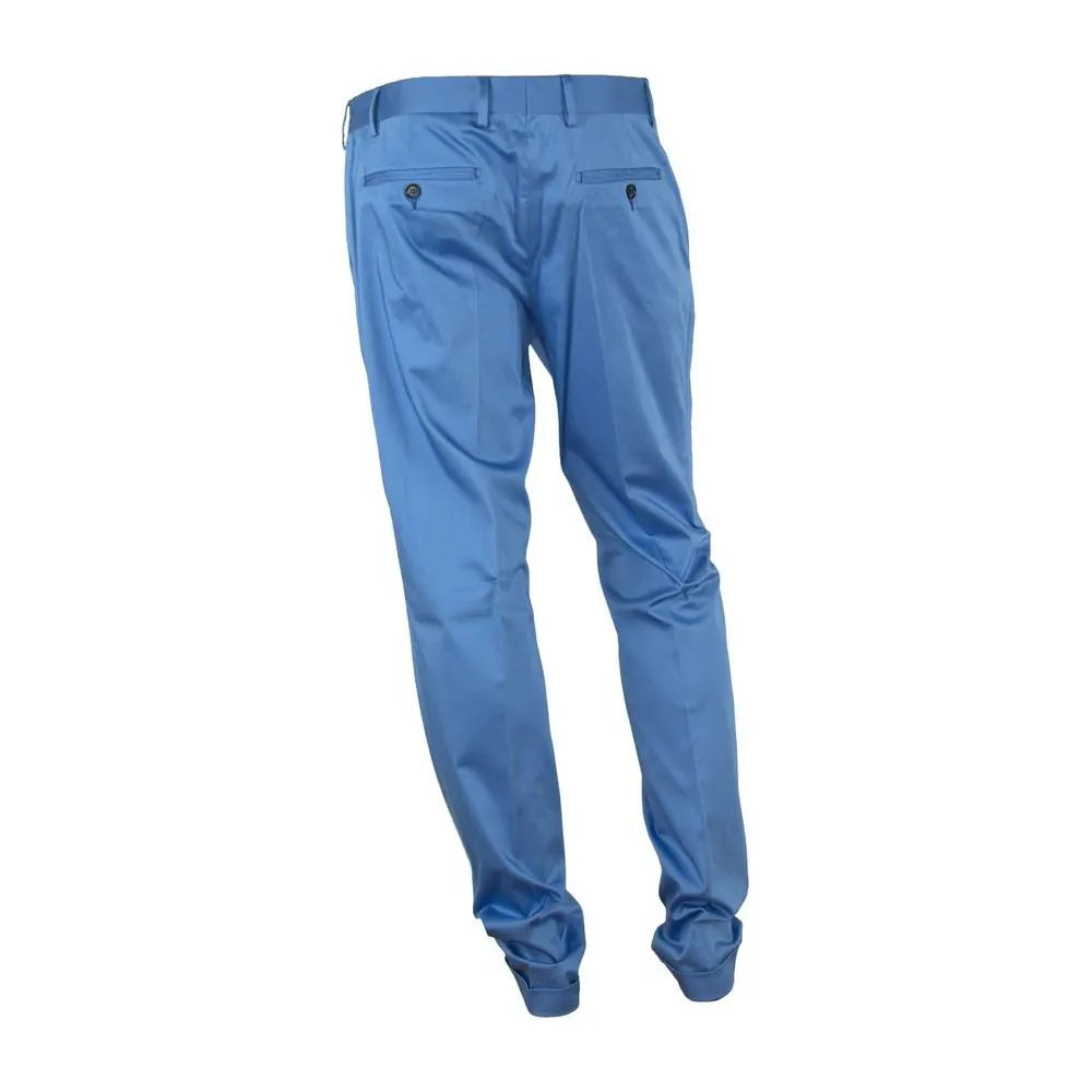 Made in Italy Elegant Light Blue Italian Summer Trousers