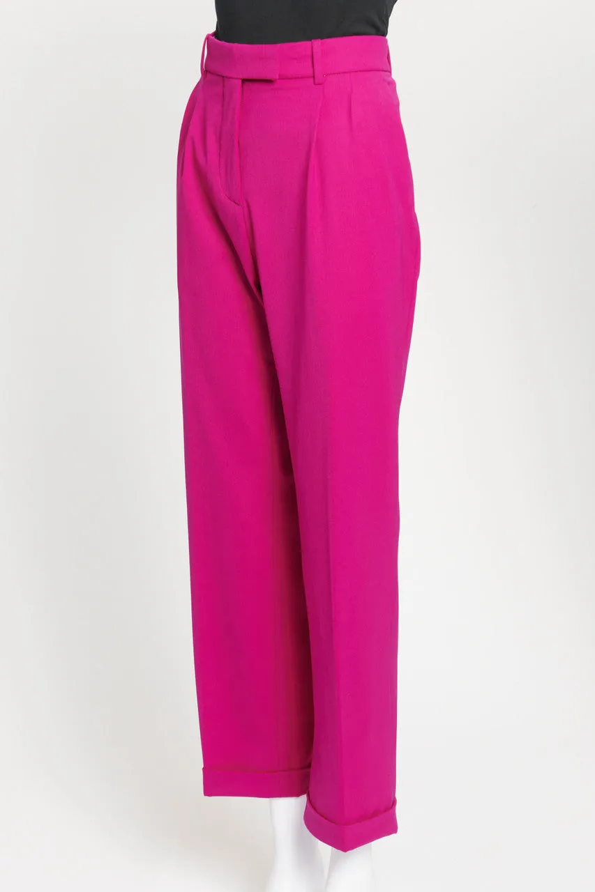 Magenta Smart Preowned Straight Leg Trousers