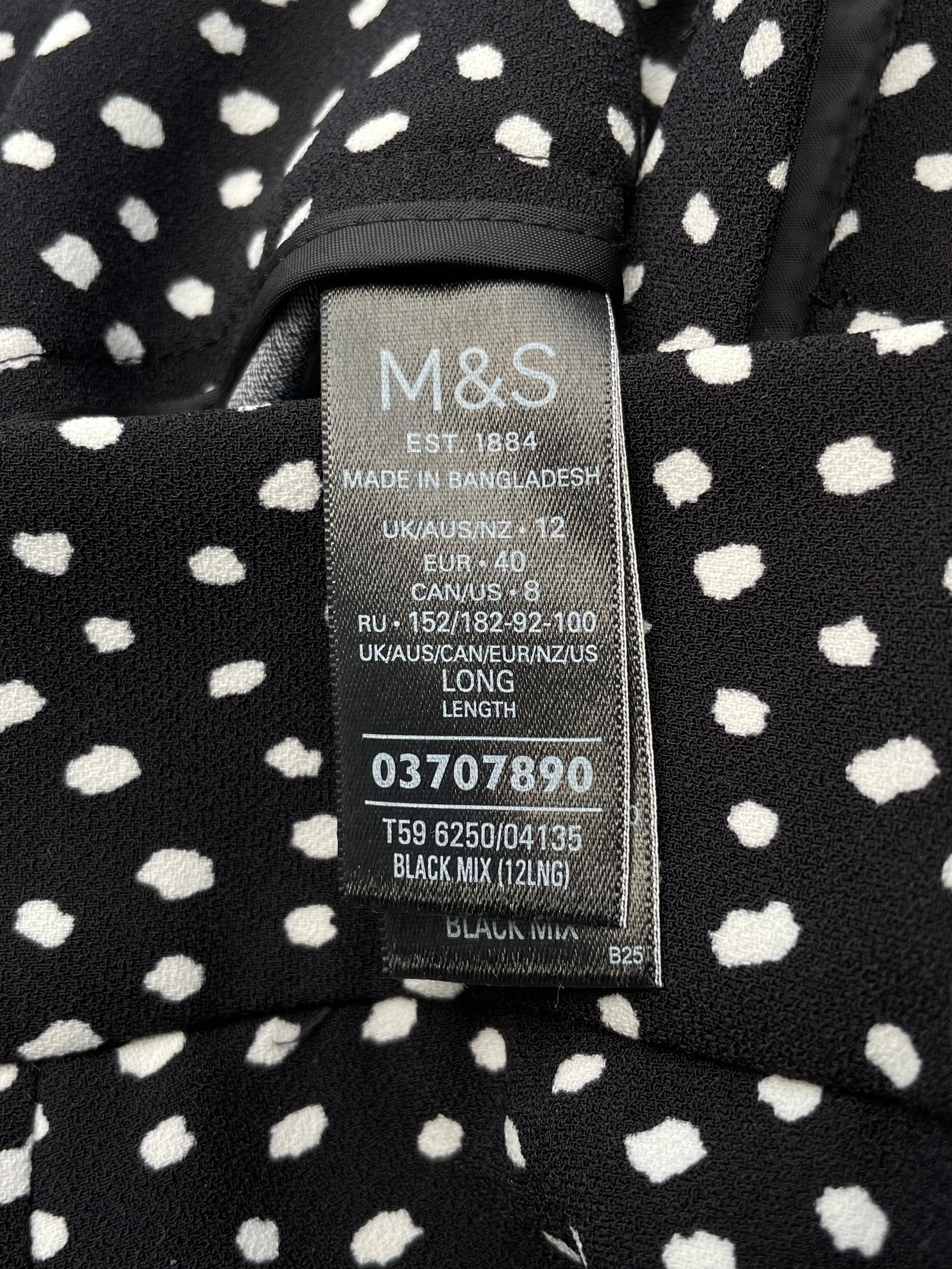 M&S Trousers Size 12 Long