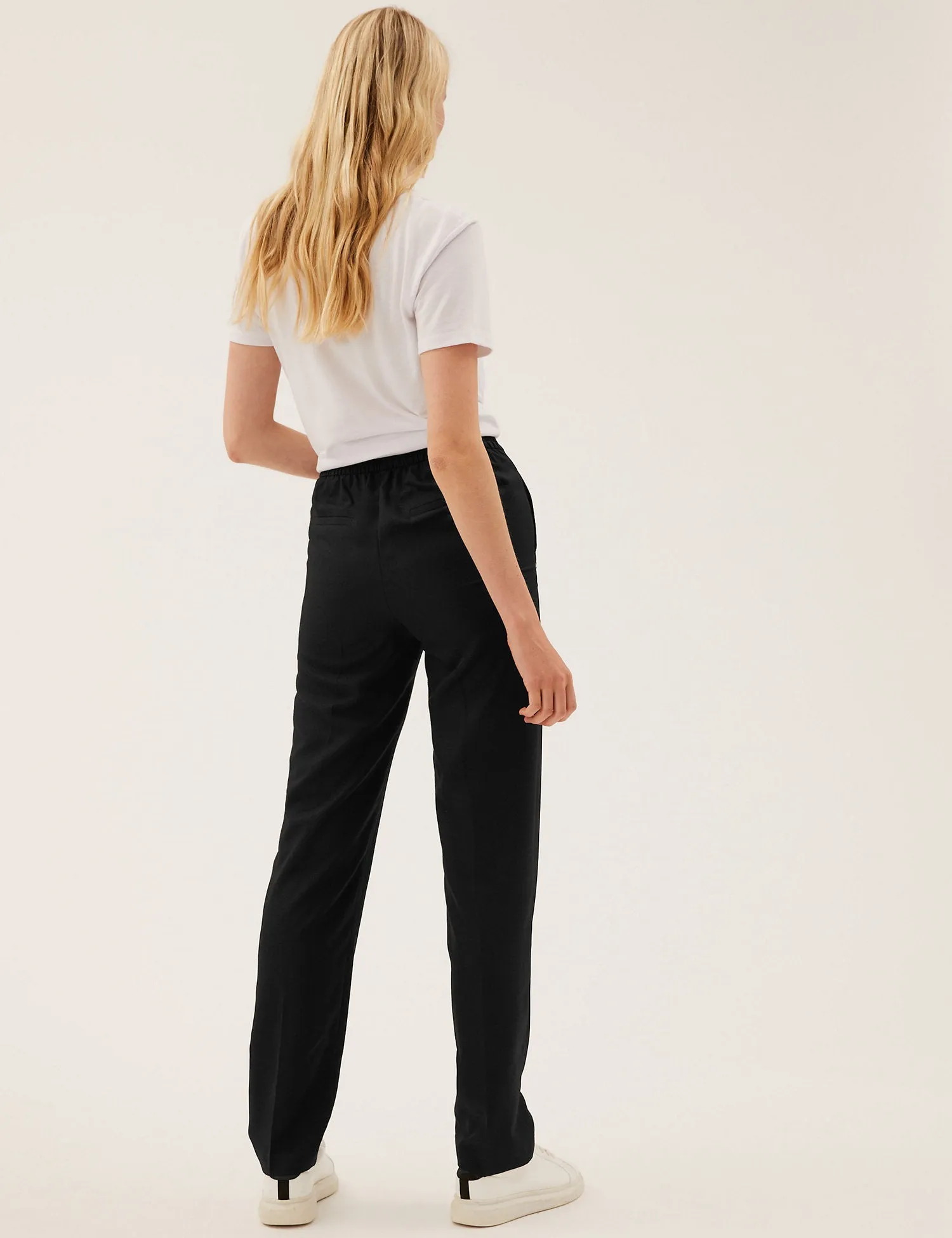 Marl Straight Leg Trousers