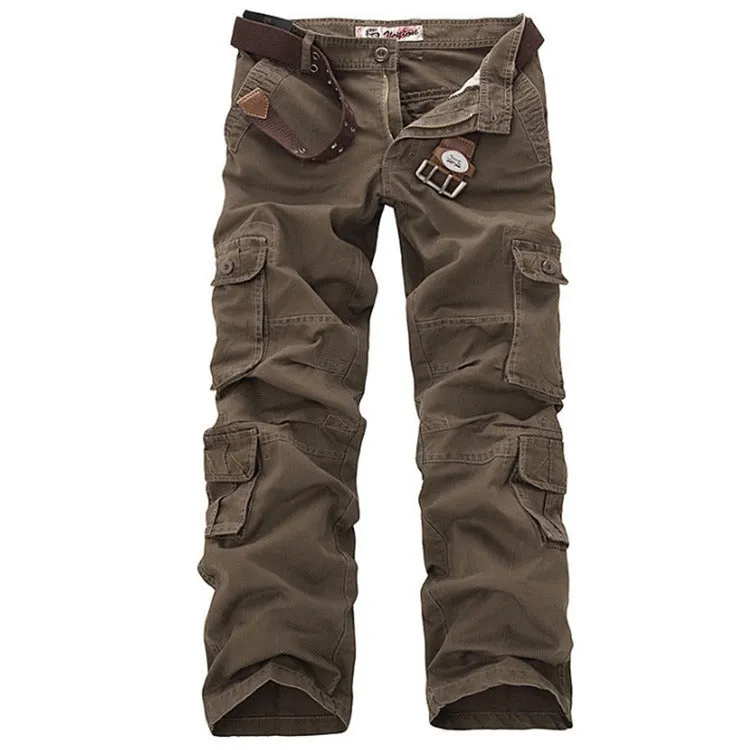 Men Cargo Pants Military Trousers Casual Multi-Pocket Long Pants | 012jb