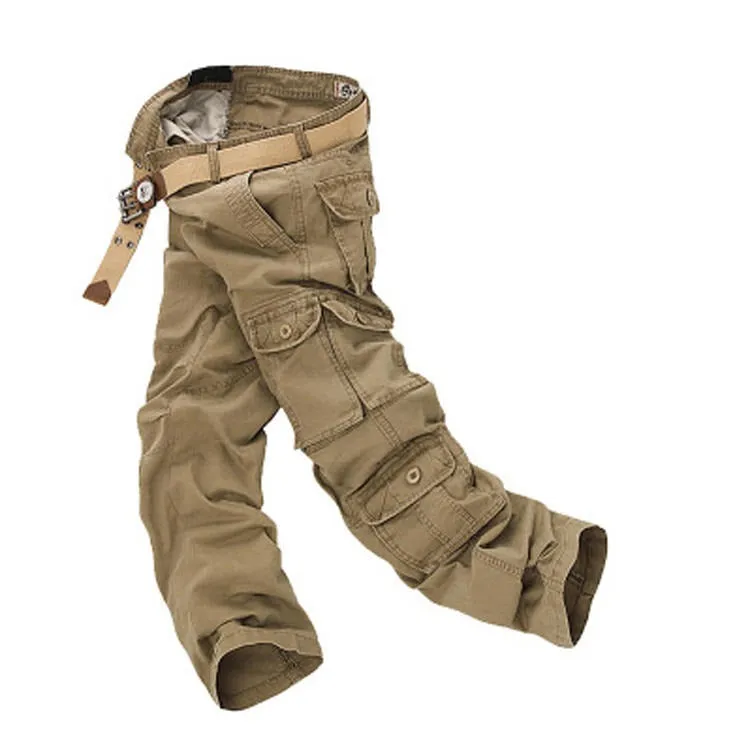 Men Cargo Pants Military Trousers Casual Multi-Pocket Long Pants | 012jb