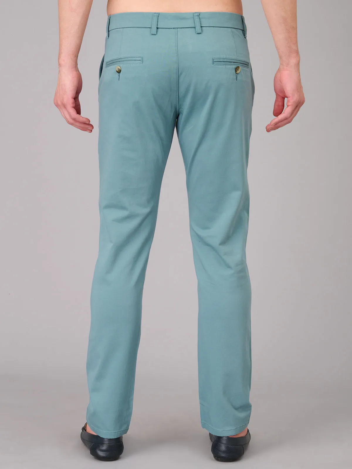 Men Roman Blue Cotton Trouser (GBTMK7655 )