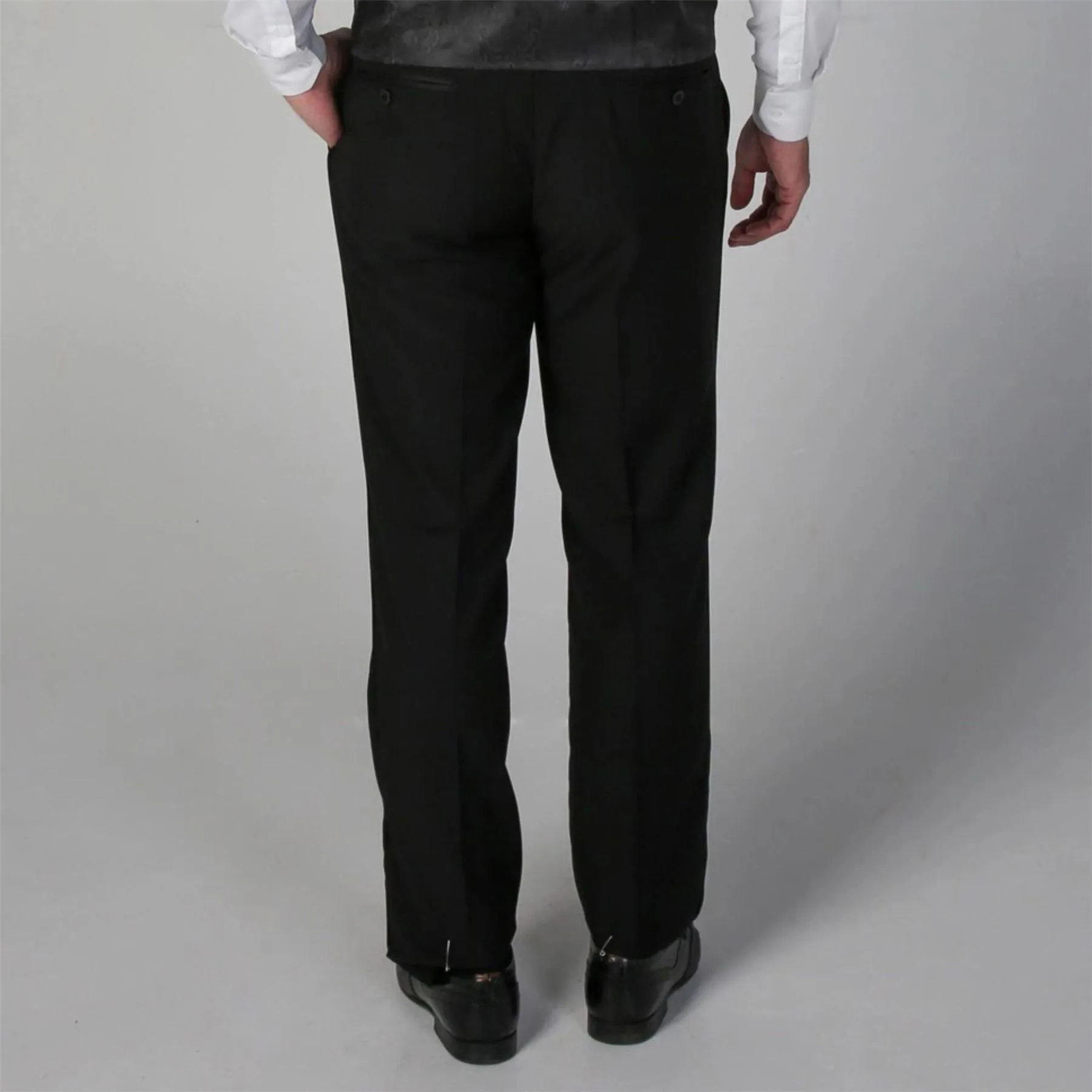 Men's Black Trousers Tuxedo Pants