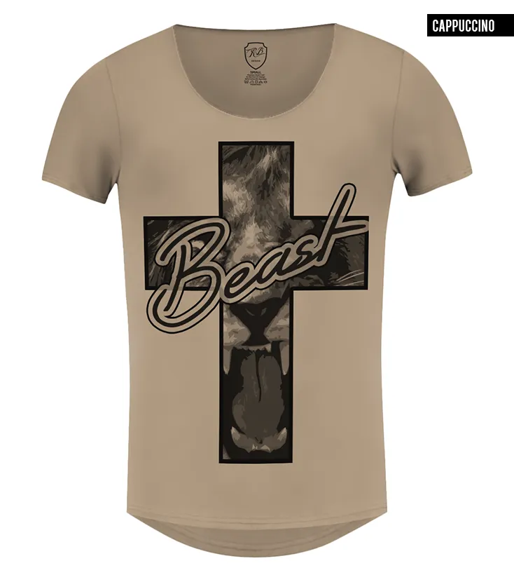 Men's T-shirt "Beast" Angry Lion Graphic Tee / Color Option / MD561