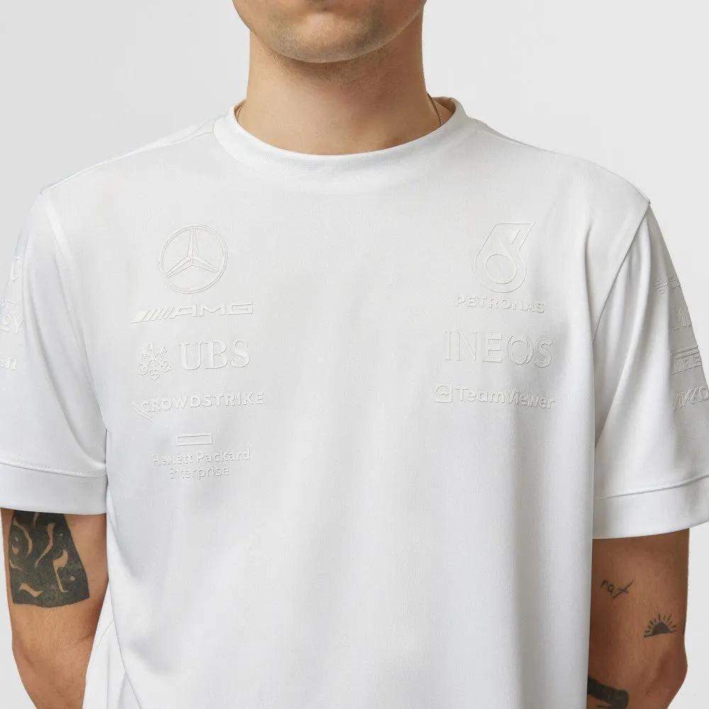 Mercedes t-shirt, stealth, white