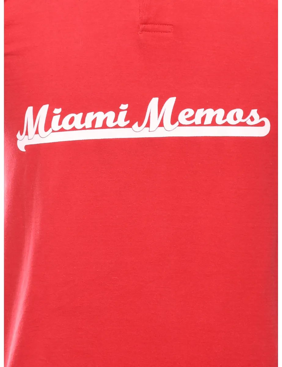 Miami Memos Printed T-shirt - S