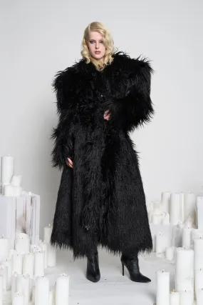 Midnight Faux Fur Coat