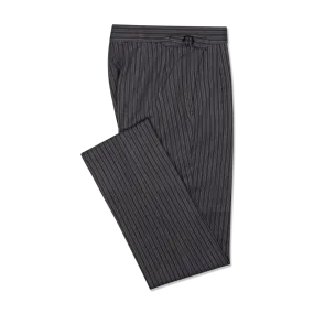 Morning Trouser in Grey Cashmere Stripe