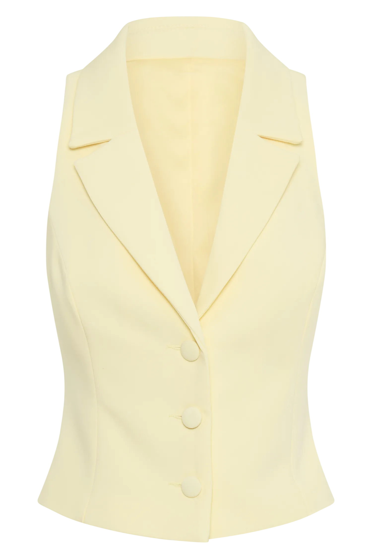 Mura Suiting Vest - Lemon