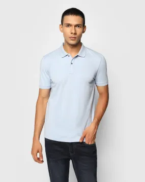 Must Haves Polo Sky Blue Solid T-Shirt - Yuki