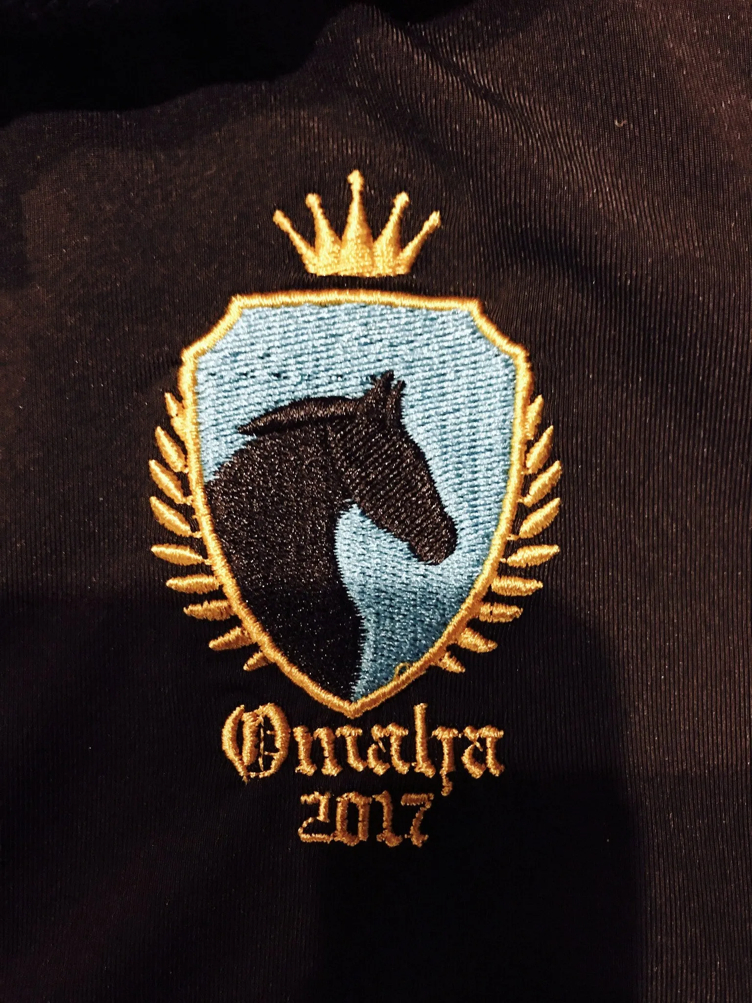 Omaha FEI World Cup 2017 Limited Edition Equestrian Polo Shirt in Black