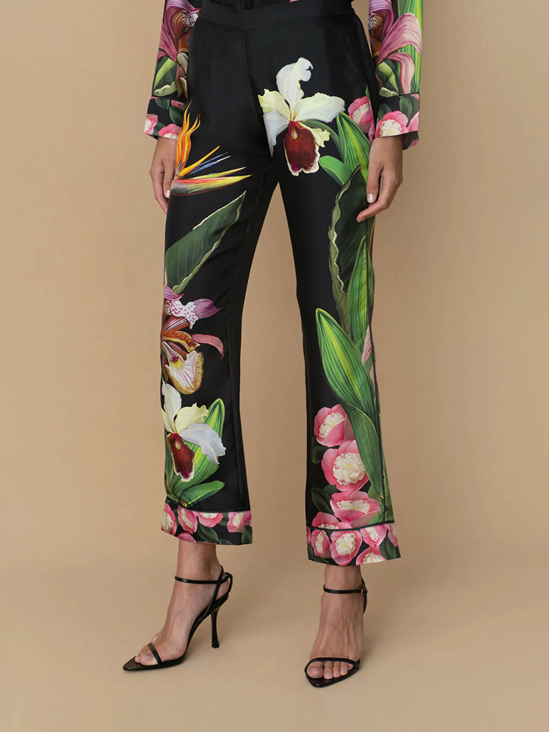 Orchid black Eden twill trouser