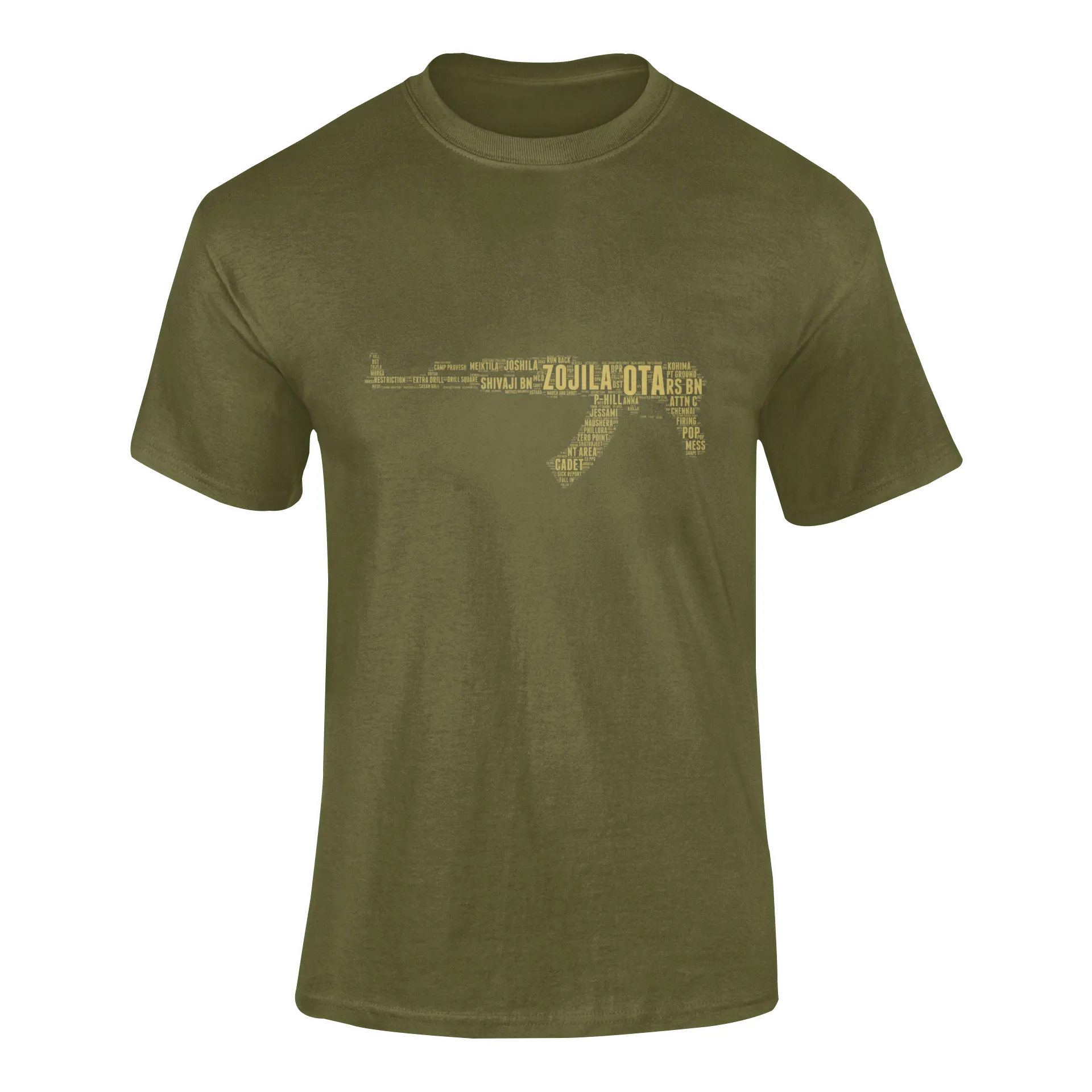 OTA T-shirt - Word Cloud Zojila - AK-47 Folding Stock (Men)