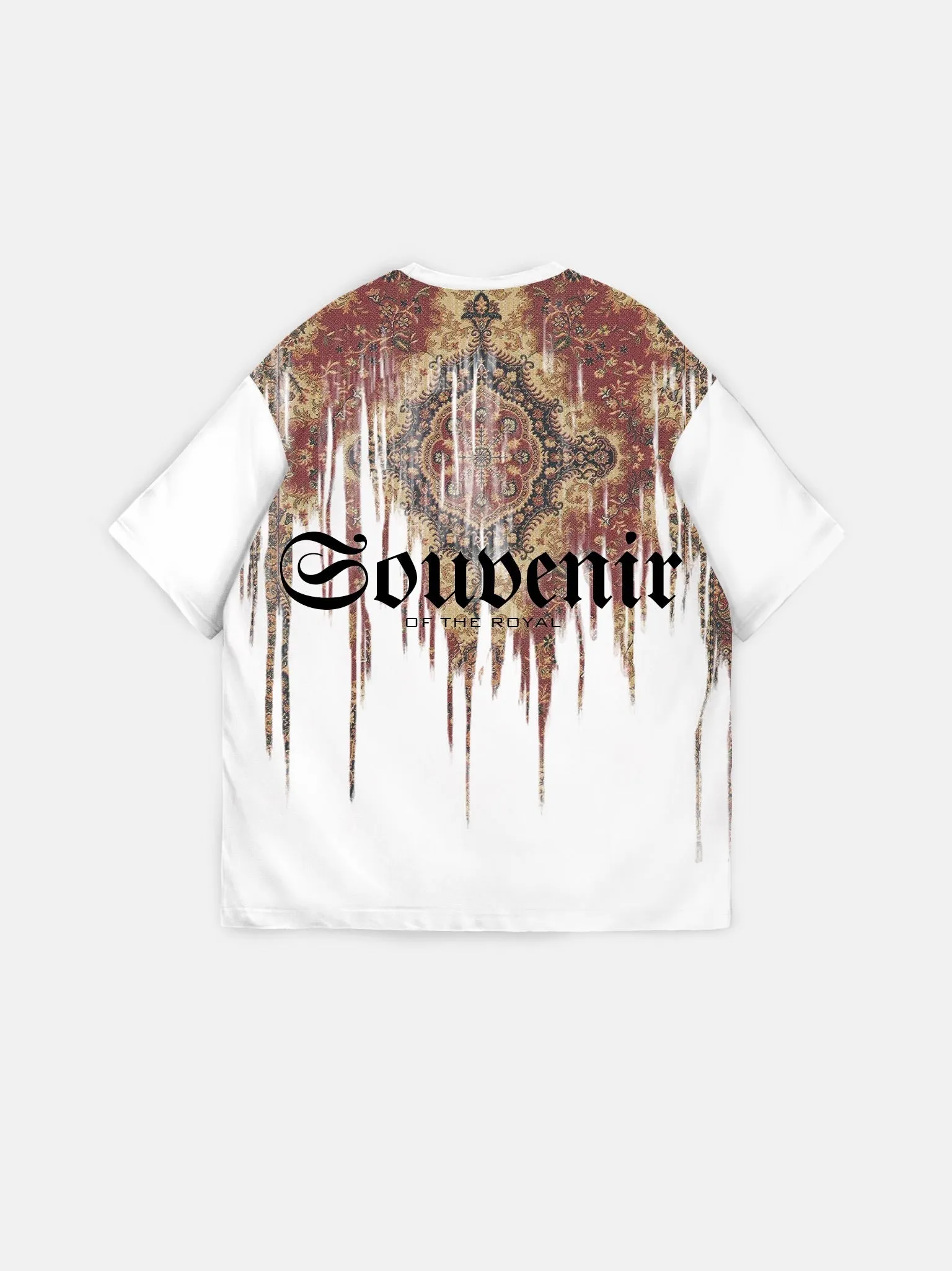 Oversize Souvenir T-shirt - White and Red