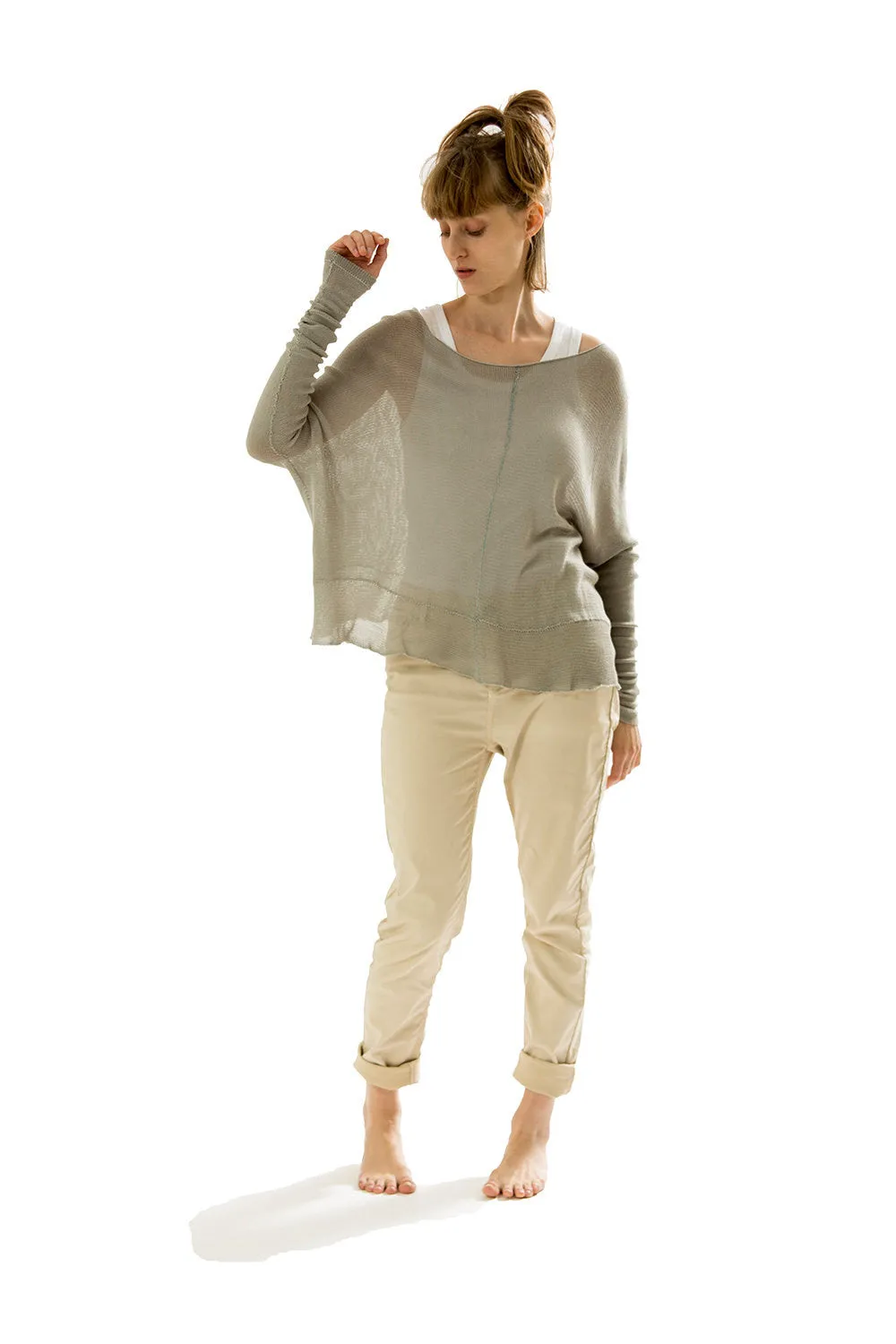 Oversized  Bamboo Shirt - Gray