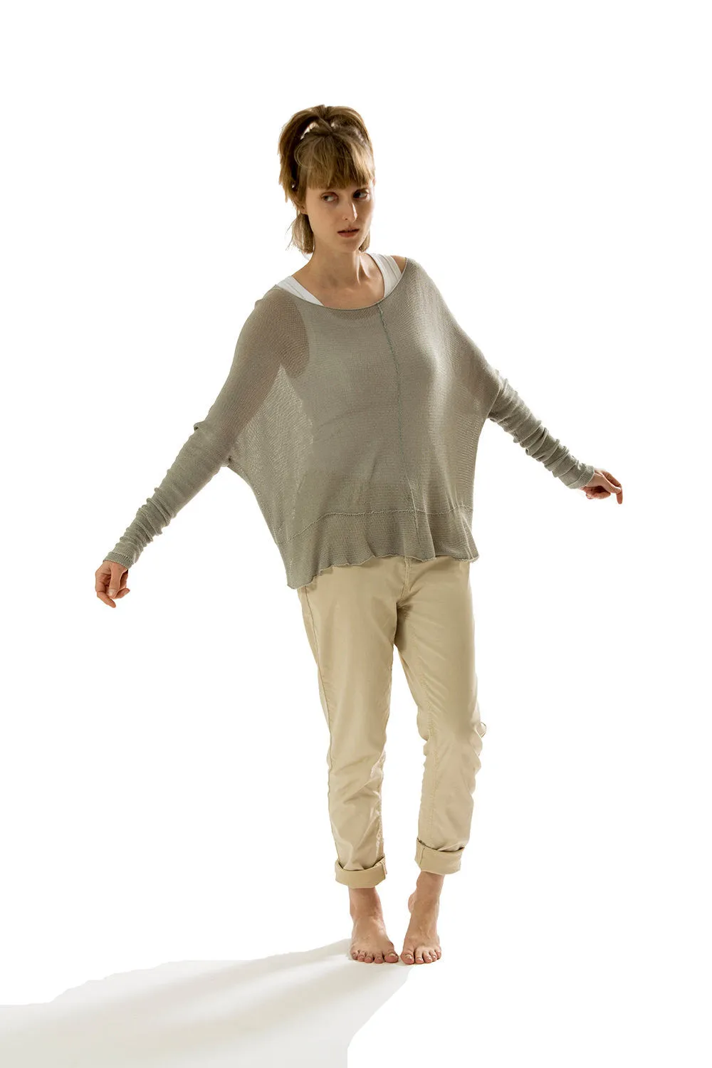 Oversized  Bamboo Shirt - Gray