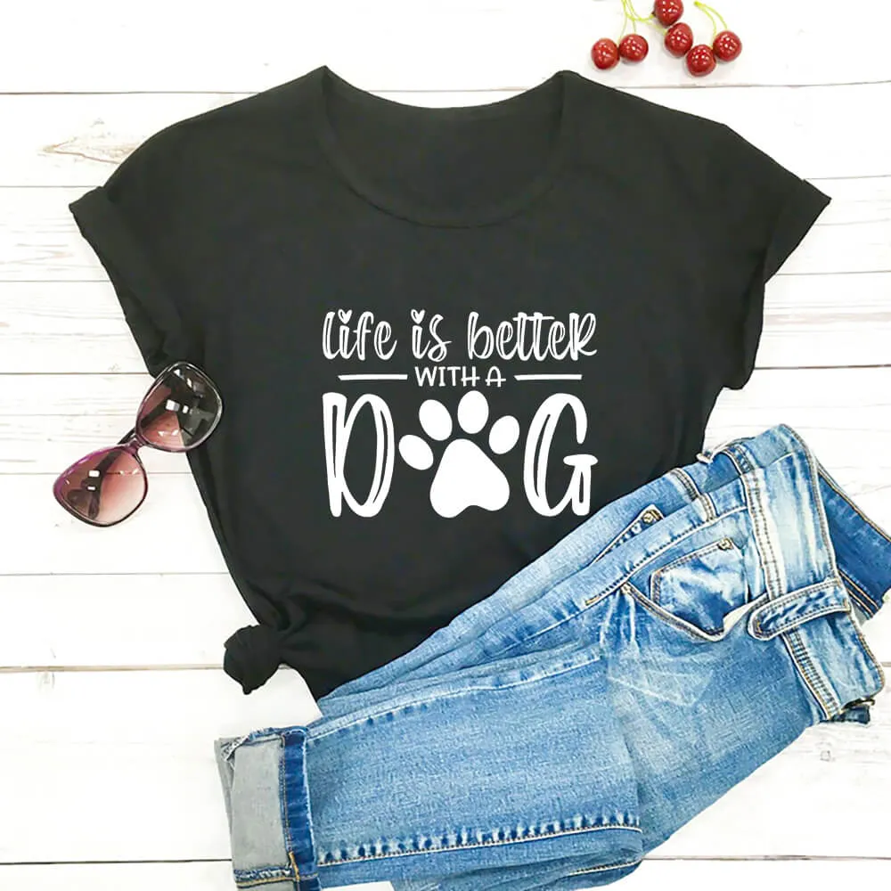 Pat and Pet Emporium | Shirts | Unisex Life Is Better With A Dog T-Shirt