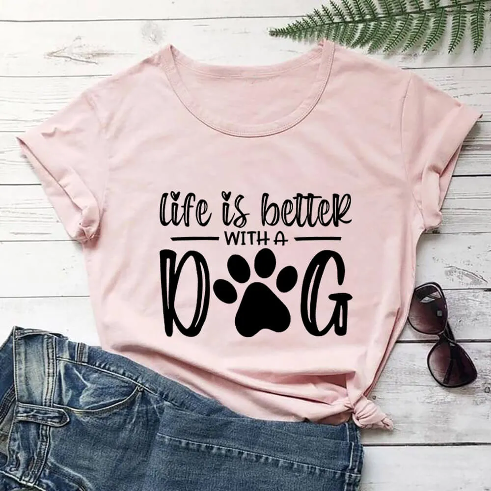 Pat and Pet Emporium | Shirts | Unisex Life Is Better With A Dog T-Shirt