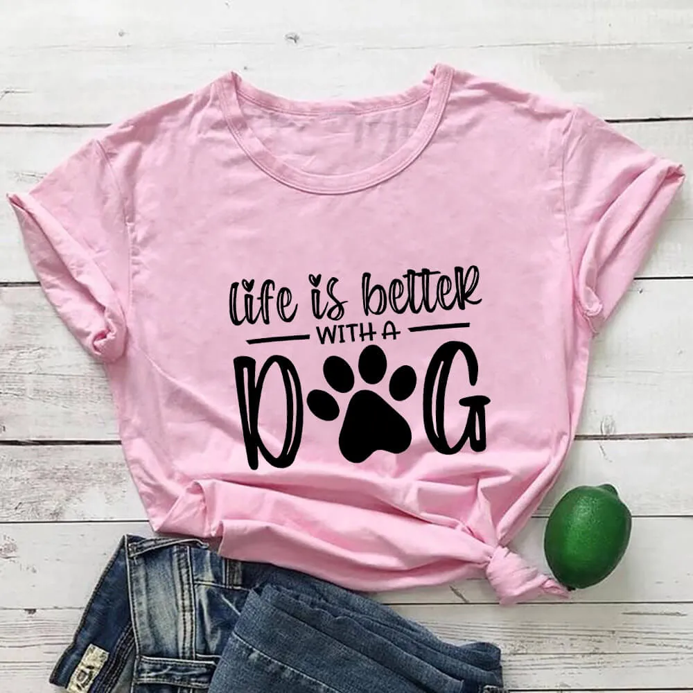 Pat and Pet Emporium | Shirts | Unisex Life Is Better With A Dog T-Shirt