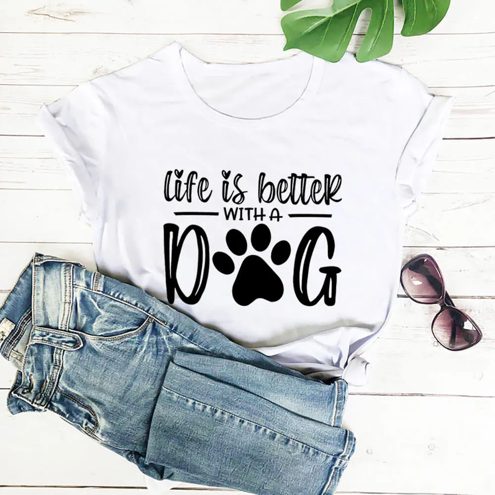 Pat and Pet Emporium | Shirts | Unisex Life Is Better With A Dog T-Shirt