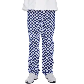 Pegasus Chefwear Blue and White Checkerboard Chef Trousers