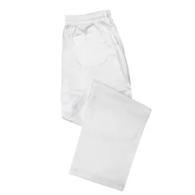 Pegasus Chefwear White Baggy Chef Trousers Full Elasticated Waist