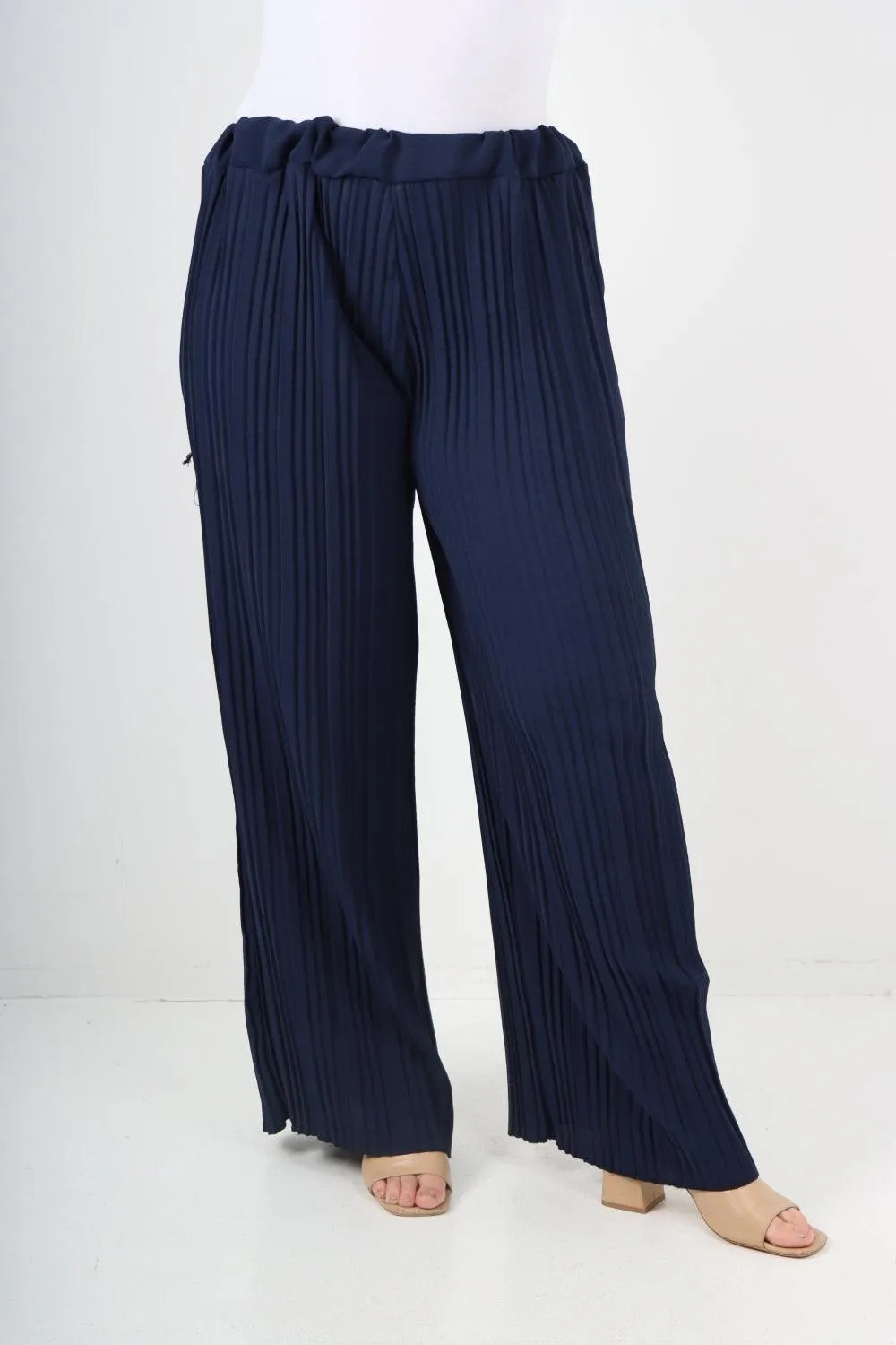 Pleated Elasticated Waist Trousers