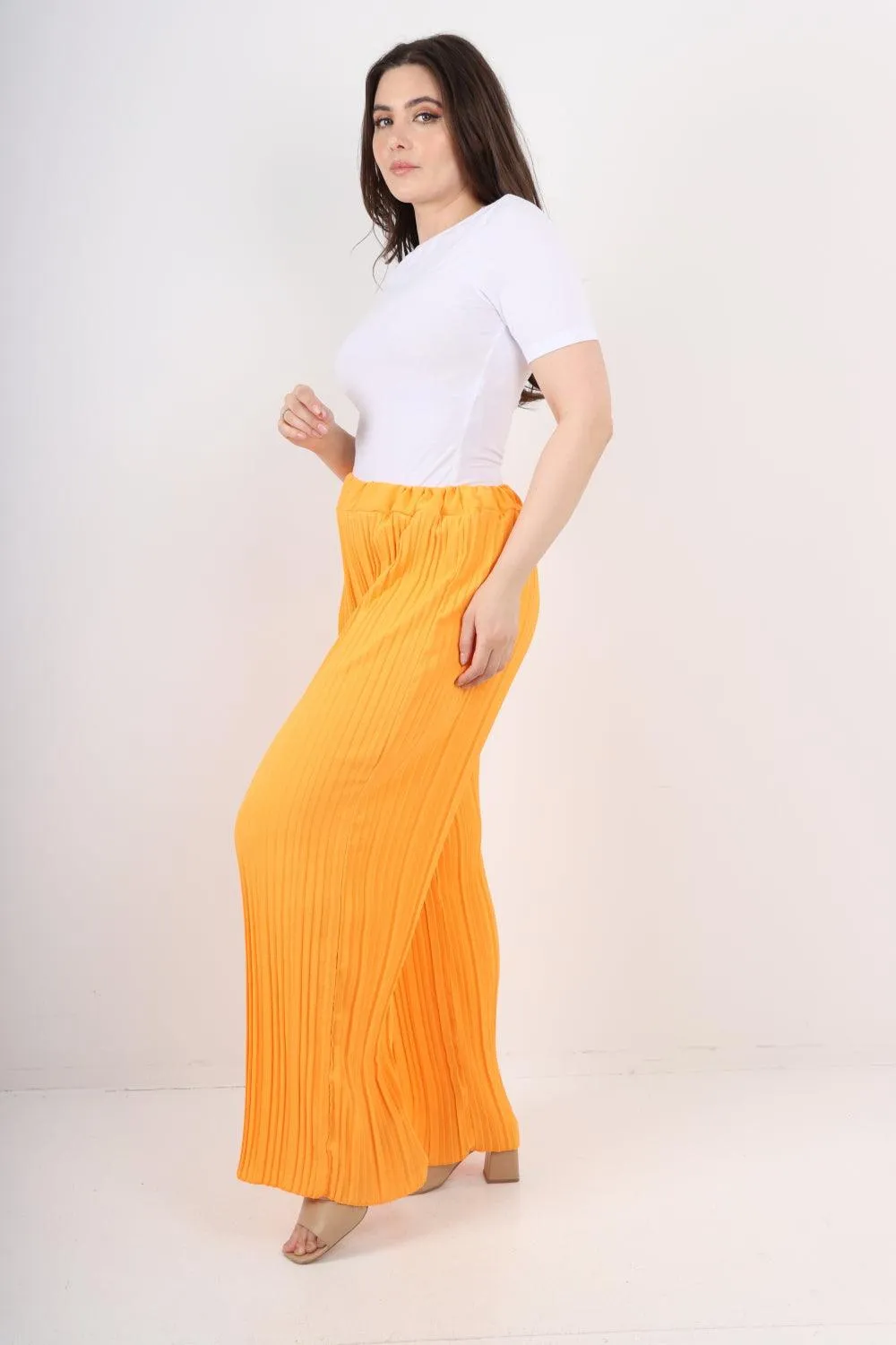 Pleated Elasticated Waist Trousers