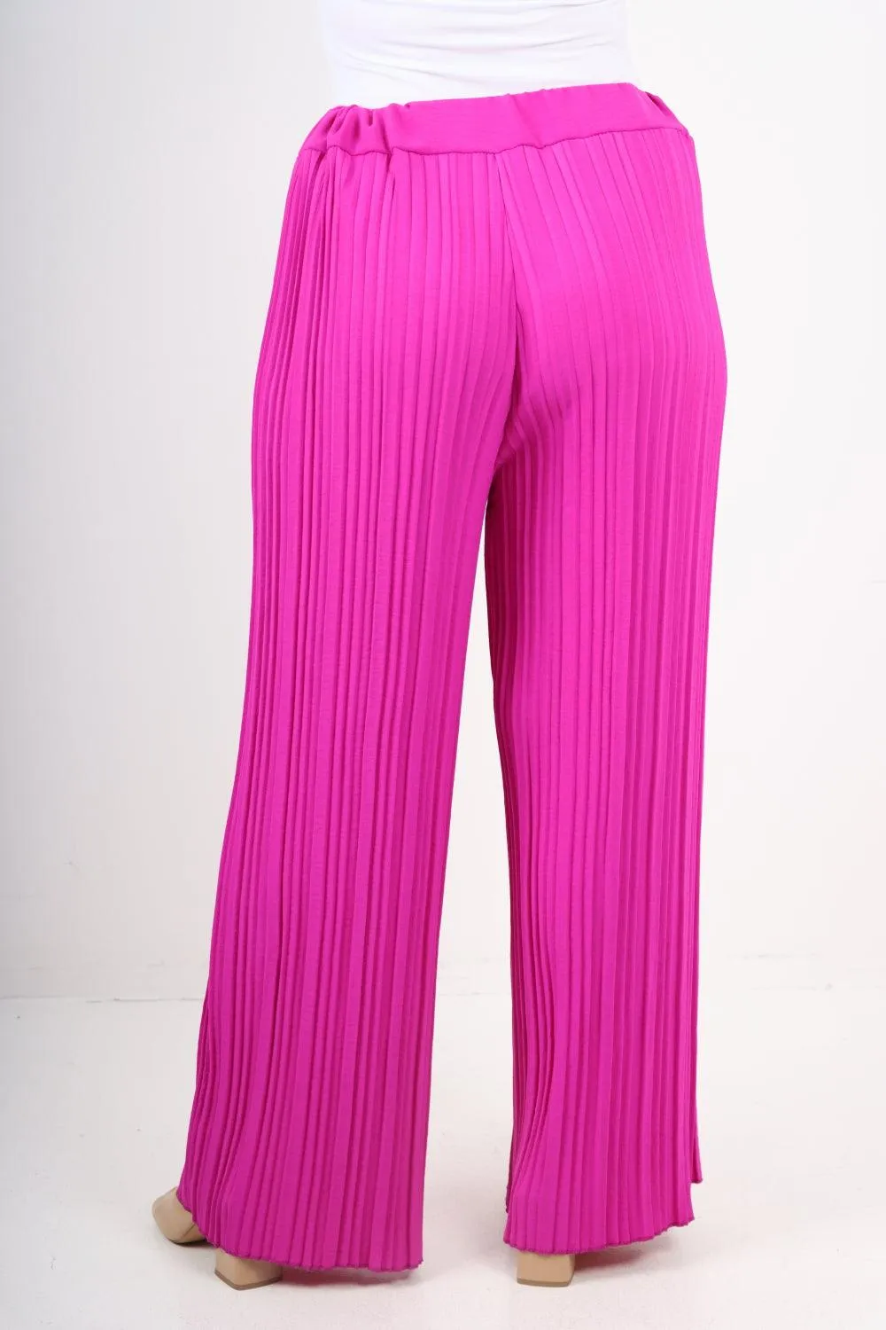 Pleated Elasticated Waist Trousers