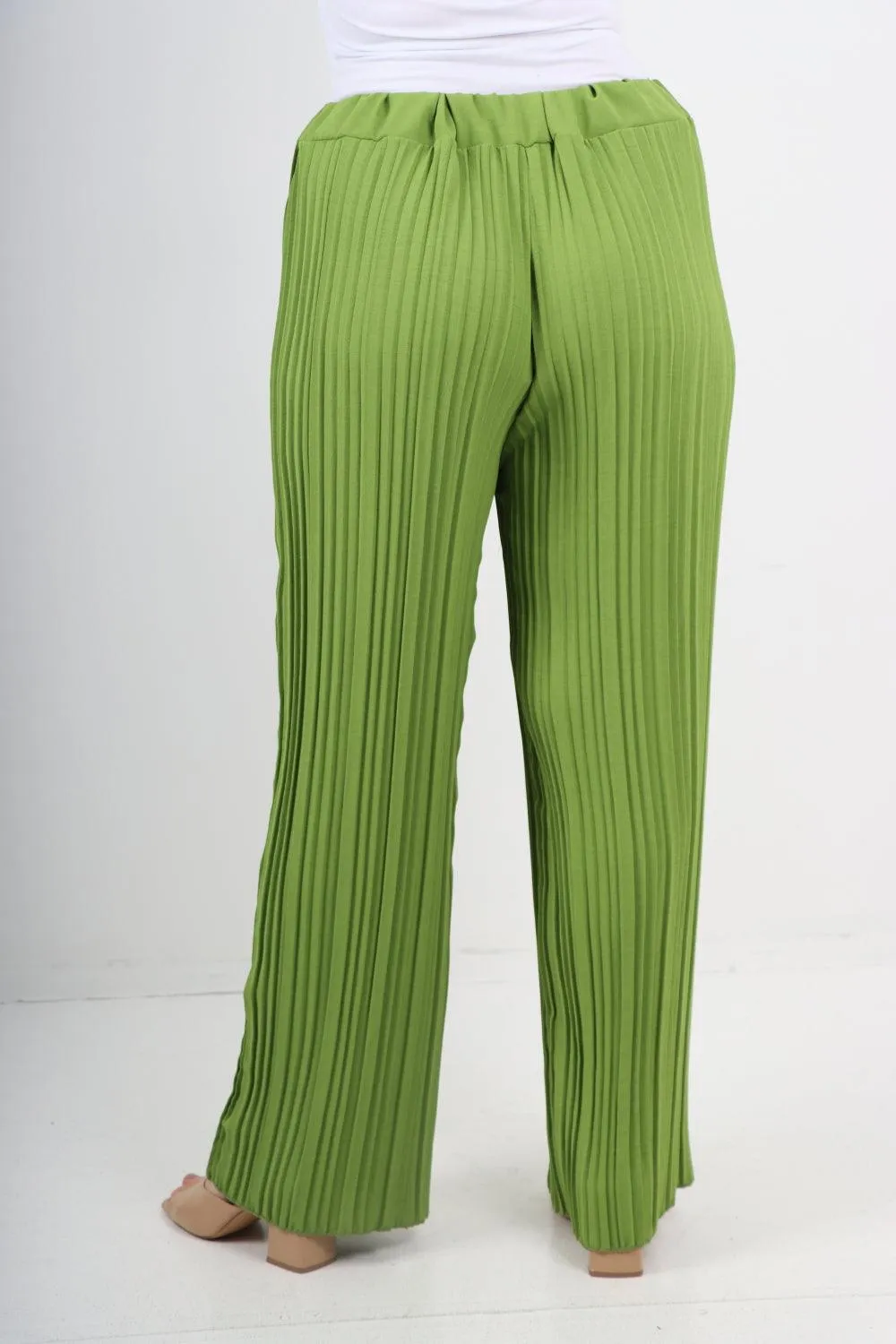 Pleated Elasticated Waist Trousers