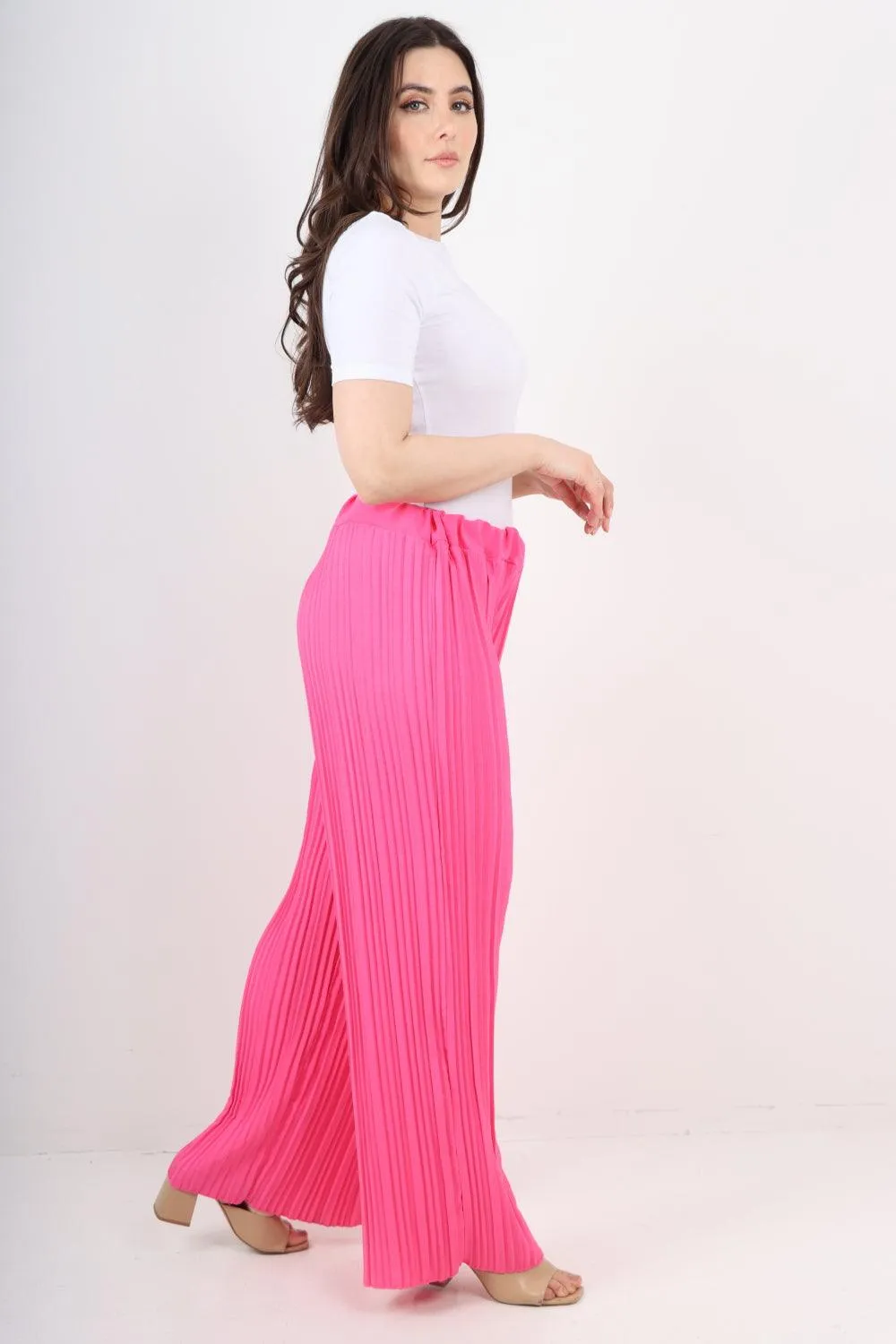 Pleated Elasticated Waist Trousers