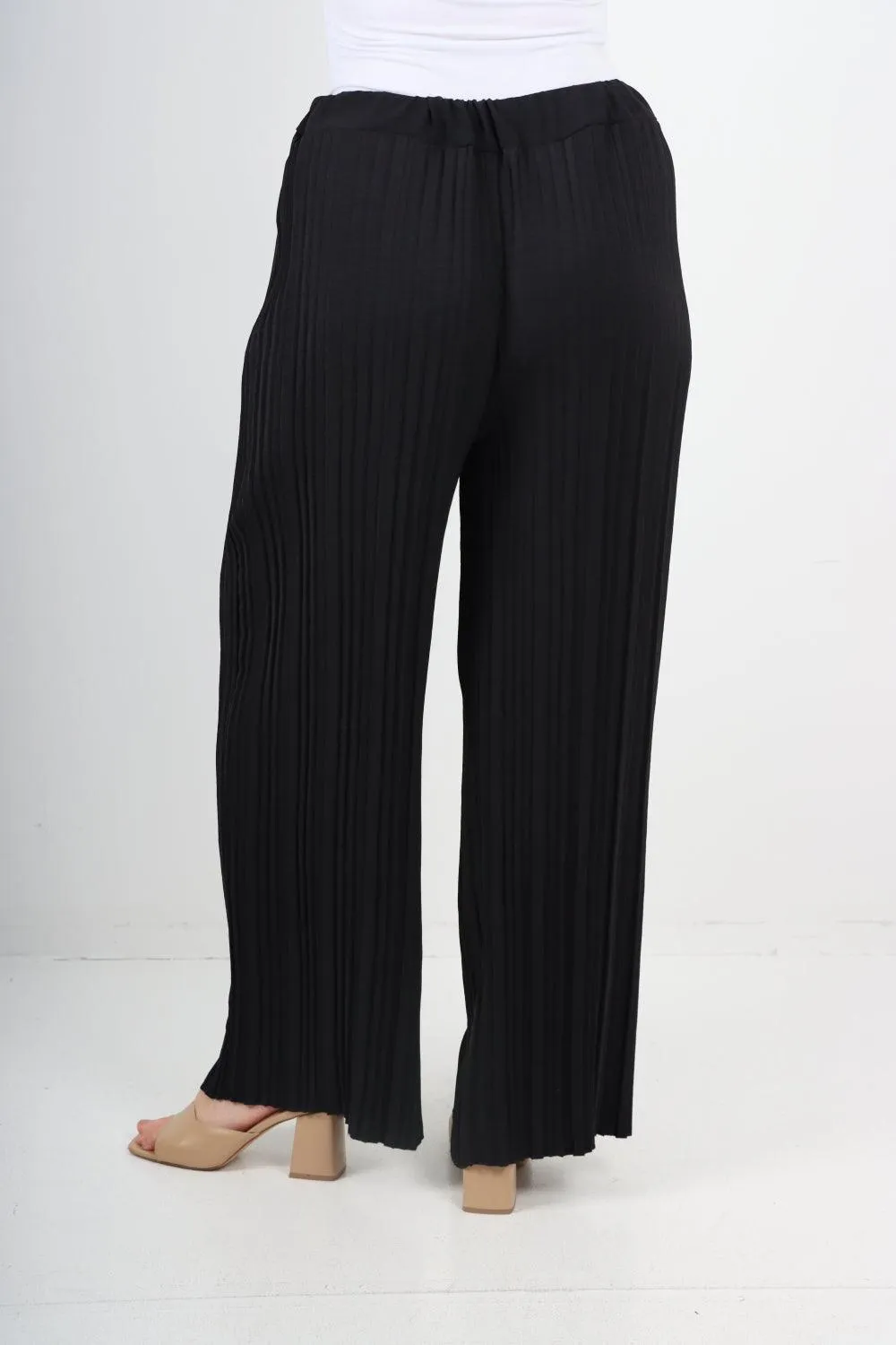 Pleated Elasticated Waist Trousers