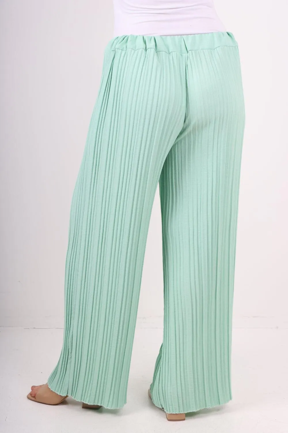 Pleated Elasticated Waist Trousers