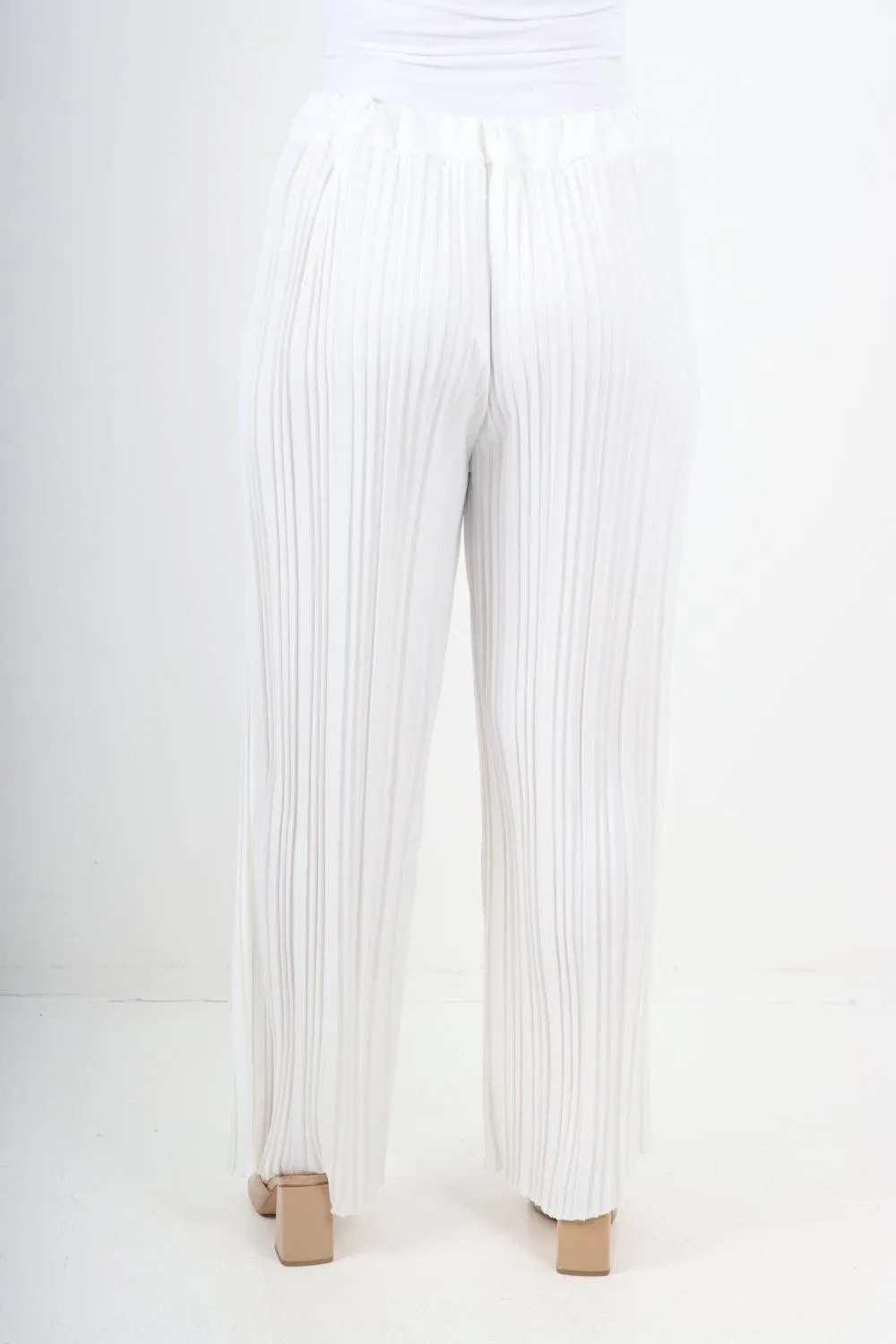 Pleated Elasticated Waist Trousers